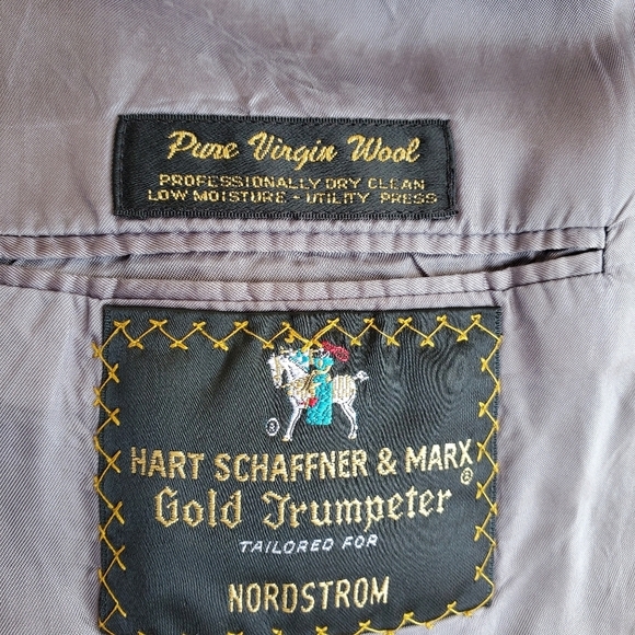 NORDSTROM GRAY COAT JACKET BLAZER SZ 43L - Picture 9 of 9